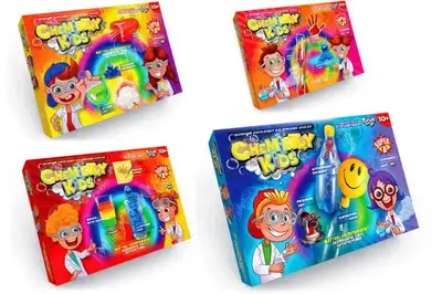 Набір для дослідів CHK-02-01U,02U,03U,04U "CHEMISTRY KIDS" економ DANKO купити