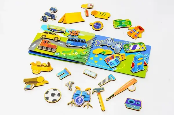 Розвиваючий альбом для хлопчиків Puz-22920 PuzzleOk купити недорого в Україні, фото 2