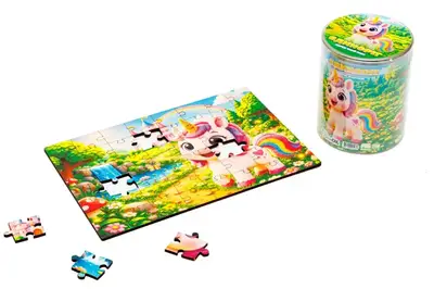 Пазл дерев'яний Puz-05002 Єдиноріг, А5 в тубусі PuzzleOk купити