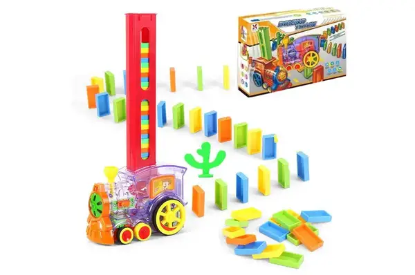 Потяг "DOMINO" на батарейках в коробці YXY955-2A р.32,7*8*23,2см купити