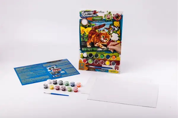 Набір для творчості KN-03-01,02,03,...10 "Картина по номерам" міні DANKO купити недорого в Україні, фото 6