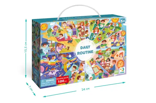 Пазли - 100 елм. - "Розпорядок дня" 300619 DoDo купити недорого в Україні, фото 2