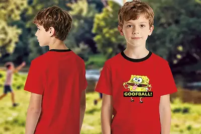 Футболка бавовняна QB-SB-001-01-122-128 SpongeBob Junior 122-128 qbee купити