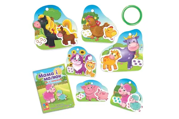 Гра розвиваюча з липучками "Мама і малюк" VT2100-14 Vladi Toys купити недорого в Україні, фото 3