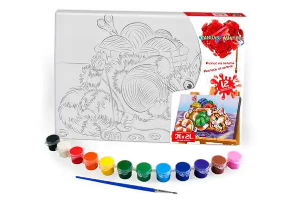 Набір для розпису на полотні 21x31 см PX-06-01,02,03,04,05...10 "Canvas Painting" DANKO купити недорого в Україні, фото 11