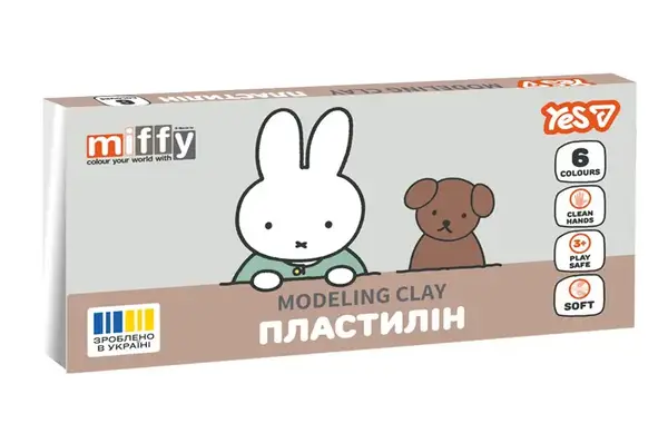 Пластилін 540726 , 6 кол., 120г "Miffy" Yes купити