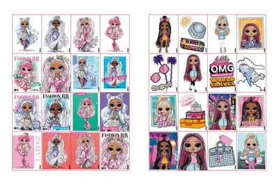Розмальовка зі стікерами LCB31 "L.O.L. OMG" Ideyka купити