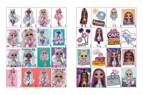 Розмальовка зі стікерами LCB31 "L.O.L. OMG" Ideyka купити недорого в Україні, фото 2