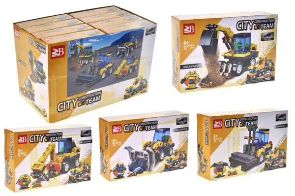 Конструктор 8087A "Будівельна техніка" в дисплеї 16 шт. YG Toys купити