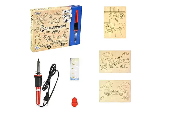 Набір для творчості "Випалювання по дереву" 846 STRATEG купити недорого в Україні, фото 2