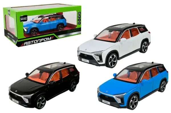 Машина АВТОПРОМ AP7732 Nio ES8 1:24,світло, звук, відкриваються двері, коробка р. 28x16x12,8см купити