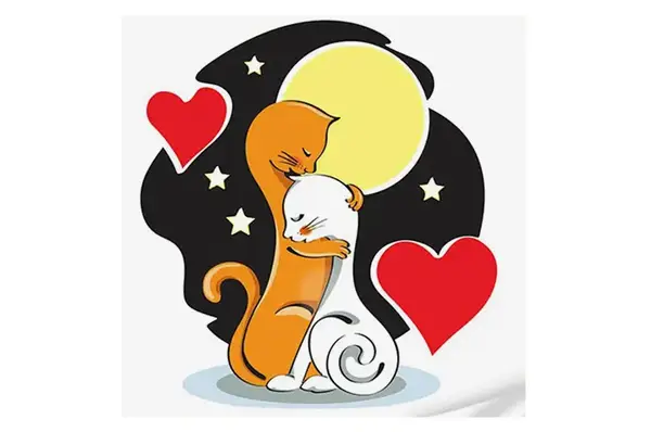 Набір для розпису по номерах Котячі історії розміром 30х30 см ES-0860 Strateg купити