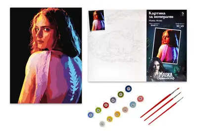 Набір для розпису по номерах 30х40 см QB914-019 "Мавка. Справжній міф: Мавка лісова" qbee купити