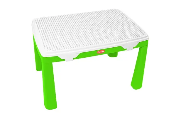 Стіл дитячий зі стільцем 04660/2 "Граємось та навчаємось" з конструктором 397 дет., зелений DOLONI купити недорого в Україні, фото 3