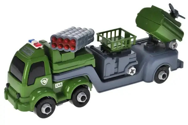 Машина конструктор 666-112 військова, в кульку р.33,5х11х7 см YG Toys купити недорого в Україні, фото 3