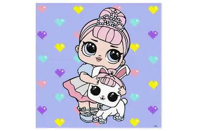 Набір для розпису по номерах для дітей "L.O.L. Surprise! TroopSurprise Crystal Queen With Crystal Bunny" 40х40 см IDEYKA Набір для розпису по номерах для дітей "L.O.L. Surprise! TroopSurprise Crystal Queen With Crystal Bunny" 40х40 см IDEYKA купити
