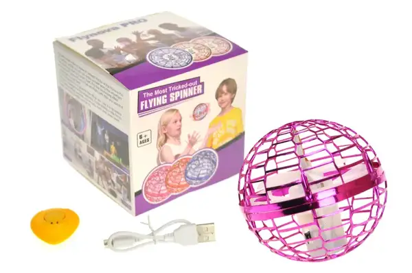 Літаюча куля-бумеранг Flying Ball 9218/918/368/В9 світло, usb-заряд в коробці 10*10*9.5 см, р-р іграшки – 9.5 см купити
