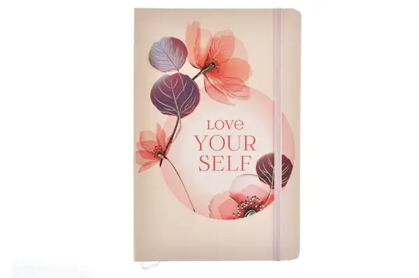 Блокнот на гумці А5 13.6×20.8 cm, 80 арк.,тверда обкладинка Квіти 761322ML купити недорого в Україні, фото 2