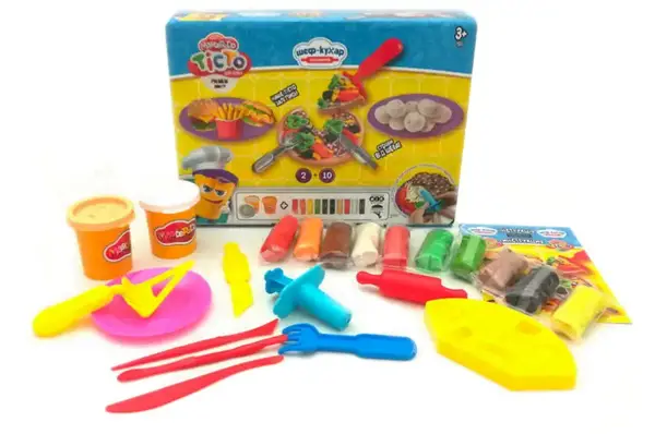 Набір для ліплення з тістом TMD-10-01U "Master Do: ШЕФ-КУХАР Піца" середній, в коробці DANKO купити