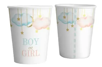 Паперові стаканчики Твоя Забава "Boy or Girl" 10шт/уп. (250мл.) купити