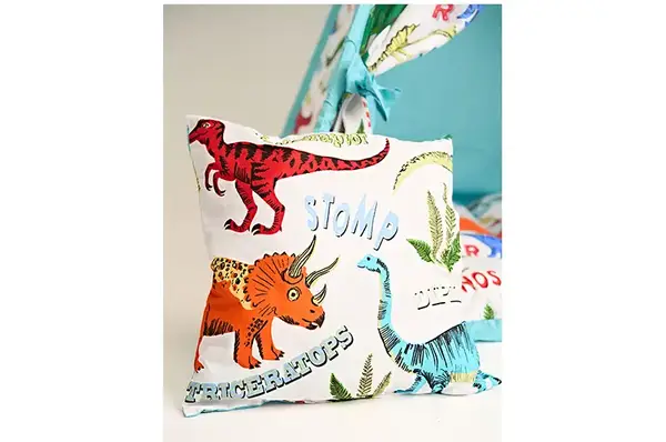 Вігвам - намет дитячий "Динозаврики" пишний килимок, фіксатор, 2 подушки купити недорого в Україні, фото 4