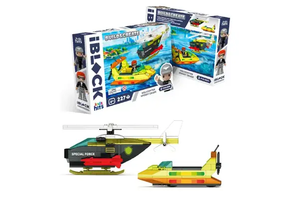 Конструктор Kids hits IBLOCK JUNIOR KH42/004/1 227 деталей короб. 32*21.5*5 см купити