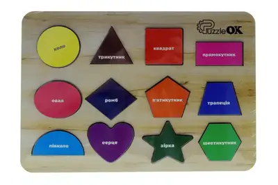 Сортер Арт-11231 "Фігури" дерев'яний PuzzleOK купити