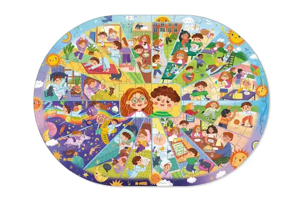 Пазли - 100 елм. - "Розпорядок дня" 300619 DoDo купити недорого в Україні, фото 4