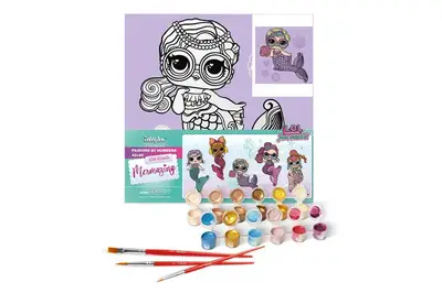 Набір для розпису по номерах для дітей "L.O.L. Surprise! Mermaids Miss Sea" 40х40 см. KHO6263 купити