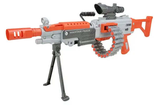 Автомат WY2102A акумулятор, стріляє поролоновими кулями, коробка р.81x32x9см купити недорого в Україні, фото 3