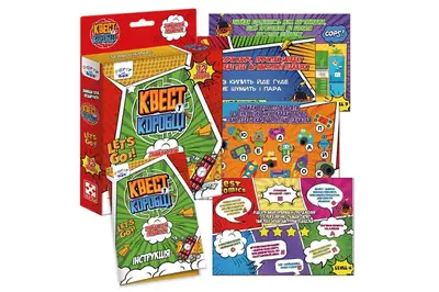 Настільна гра "Квест у коробці. Комікс" VT5902-04 VladiToys купити