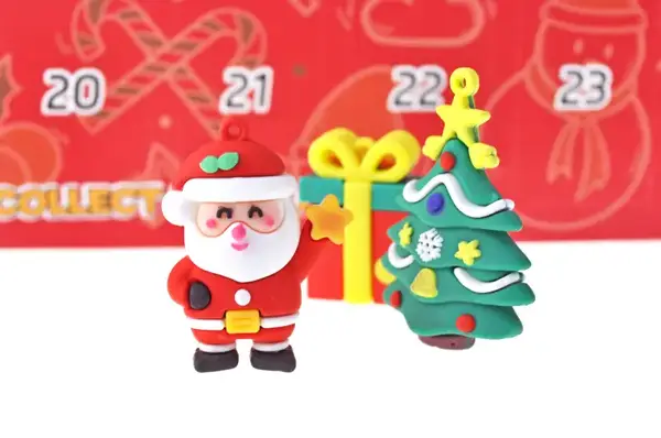 Адвент-календар HF-99617 "Merry Christmas", 24 віконця з фігурками 38x24x3см купити недорого в Україні, фото 3