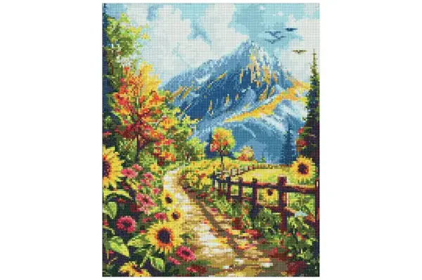 Набір з алмазною мозаїкою AMO20244 "Дім під горою" 40х50см IDEYKA купити