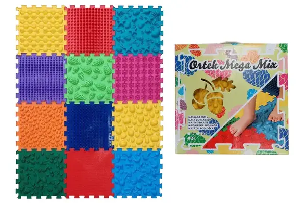 Масажний килимок Ортек Мега Мікс Пазли 12 елементів 11024, розмір 1ел. 26*26см купити