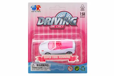 Машина металева для дівчаток для блістері XY090 р.12,5х15х4 см. купити