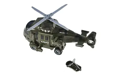 Вертоліт на батарейках AP9906A "Автопром" військовий 1:20, світло, звук, в коробці 23*15,5*11,5 см купити