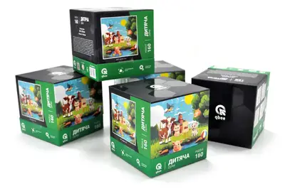 Пазли - 160 елм. - QB500-003 "Тваринки приятелі" qbee купити