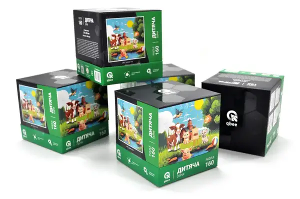 Пазли - 160 елм. - QB500-003 "Тваринки приятелі" qbee купити