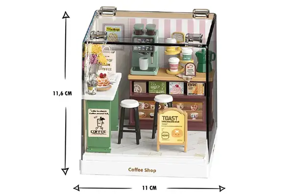 Конструктор-румбокс 8034 MINI HOUSE серії "Інтер'єр Міні" – КАВ’ЯРНЯ купити недорого в Україні, фото 3