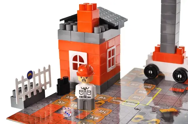 Конструктор блочний QB300-003 "Block&Steps: Будівельний набір" + ходилка і меморі гра 3в1, 94дет. qbee купити недорого в Україні, фото 6