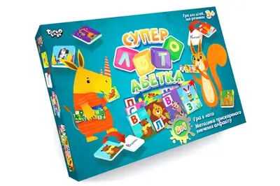 Настільна гра СЛА-01U "Суперлото" Абетка DANKO купити