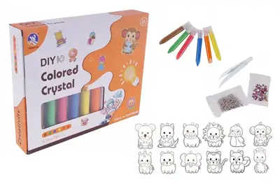 Набір для творчості з гліттером і кристалами в коробці 2042 (Н) р.24,5*4*19,5см купити