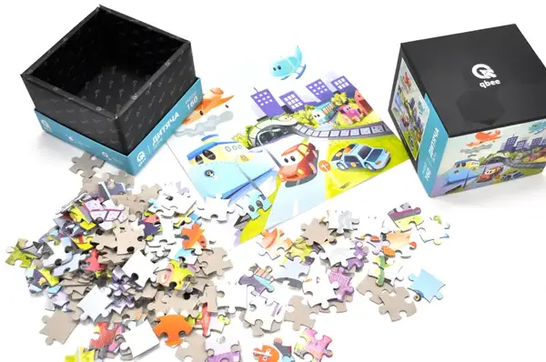 Пазли - 160 елм. - QB500-006 "Транспортний порядок" qbee купити недорого в Україні, фото 2