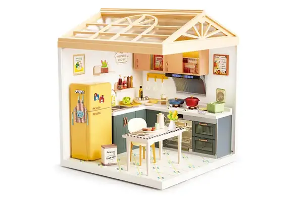 Конструктор-румбокс 8005 MINI HOUSE серії "Інтер'єр" – КУХНЯ (світло) купити недорого в Україні, фото 6