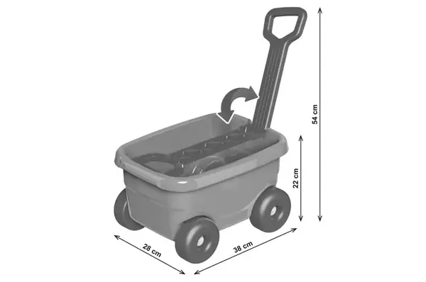 Візок 1393 каталка з конструктором ТЕХНОК купити недорого в Україні, фото 4