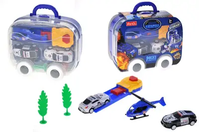 Паркінг 9988 "Поліція" в валізі р.43x18x16 см YG Toys купити