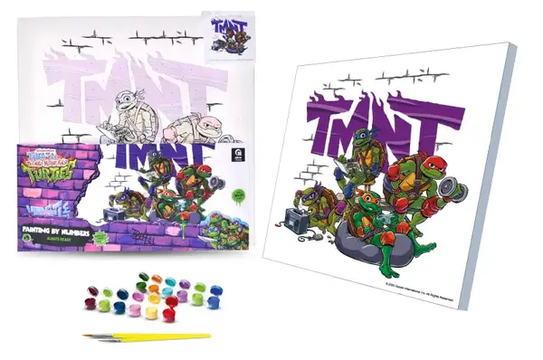 Набір для розпису по номерах 30х30 см QB913-018 "Черепашки Ніндзя: Завжди готові" qbee купити