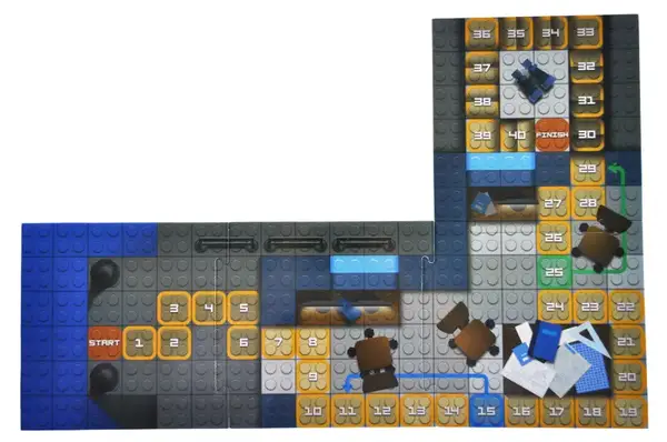 Конструктор блочний QB300-205 "Block&Steps: Морська Місія" + ходилка і меморі гра 3в1, 124дет. qbee купити недорого в Україні, фото 9