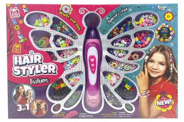 Набір для творчості HS-01-01 "Hair Styler. Fashion" плетення косичок, браслетів DANKO купити