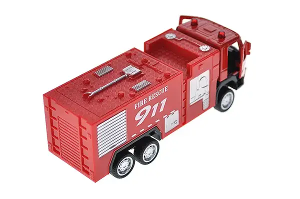 Машина металева "Автопром" 67392 1:72 Volvo Fire Engine, рухомі елементи, в коробці р. 13.5*7*5 см. купити недорого в Україні, фото 4
